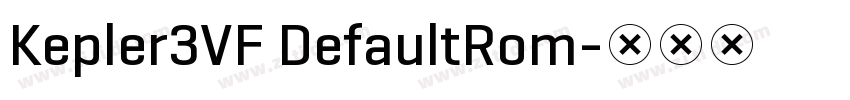 Kepler3VF DefaultRom字体转换 Kepler3VF DefaultRom字体转换